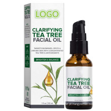 Óleo facial OEM Tea Tree para reduzir manchas escuras de rugas